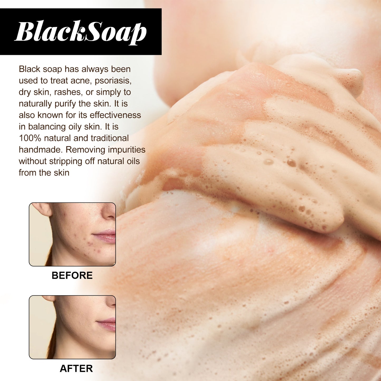 Shea Butter Black Soap Facial Cleanser