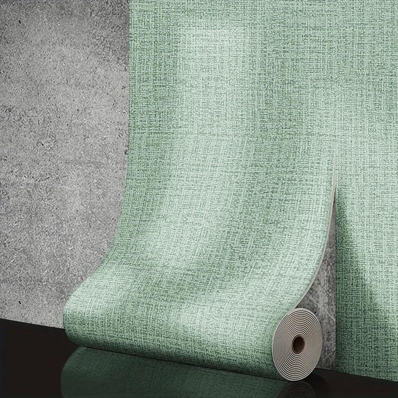 Linen 3D Foam Self-adhesive PVC Solid Color Thickened Waterproof Background Wall - Wahtrends