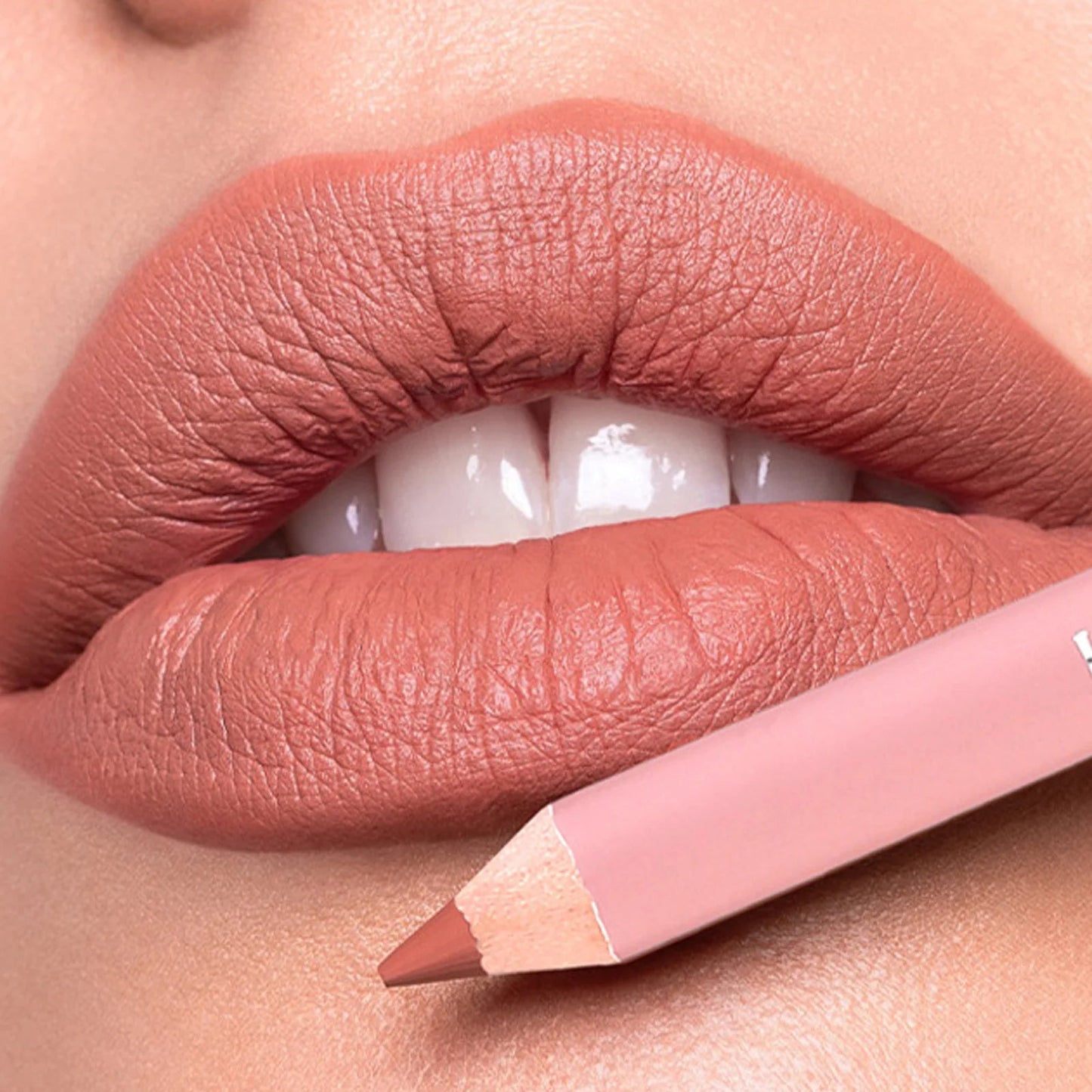Matte Lipliner Pencil—Waterproof, Smudge-Proof & Long-Lasting Lip Contour Kit AE