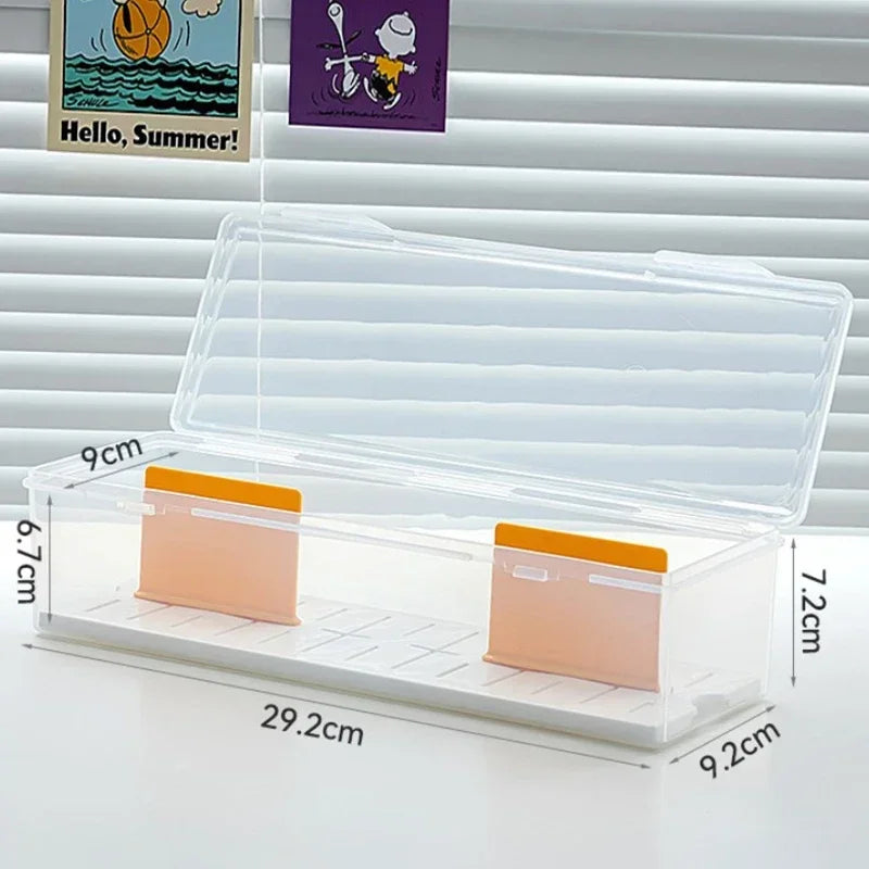 Crystal Clear Cards Storage Box 550+ Capacity with Adjustable Dividers AE