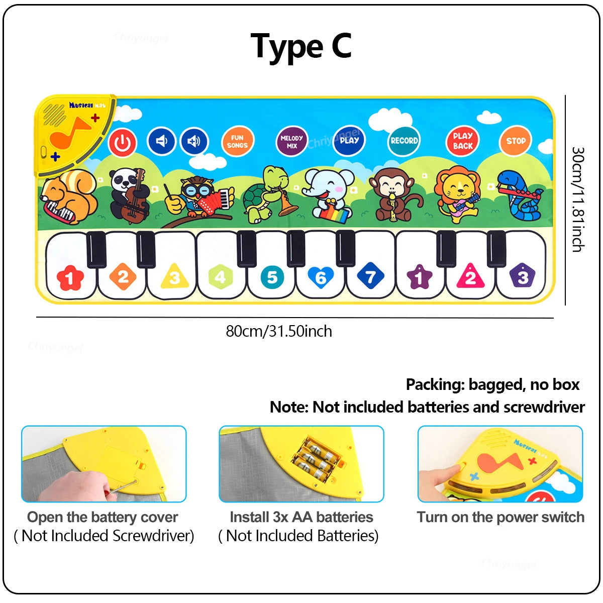 Piano Mat for Kids – Musical Floor Keyboard & Interactive Toddler Dance Toy AE