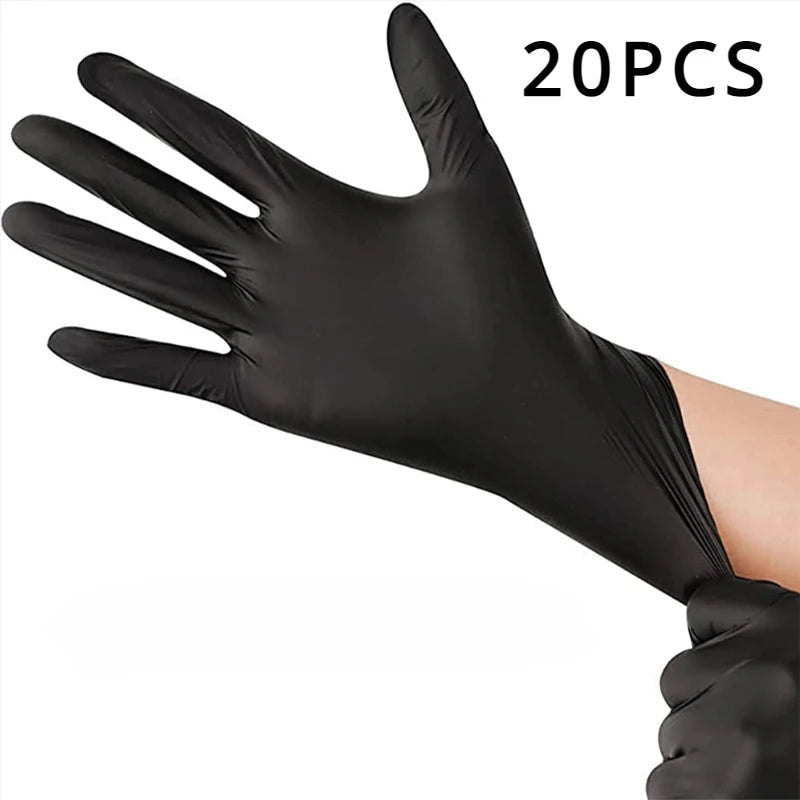 Professional Black Nitrile Disposable Gloves – Heavy Duty. Powder Free AE