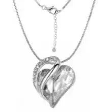 Ocean Heart Crystal Necklace for Women – Multicolored Zircon Love Pendant | Sparkling Fashion Jewelry Gift - Wahtrends