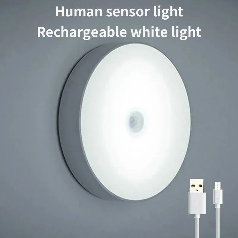 HOMEFISH Wireless Body Sensor Night Lights – USB Rechargeable Magnetic LED AE