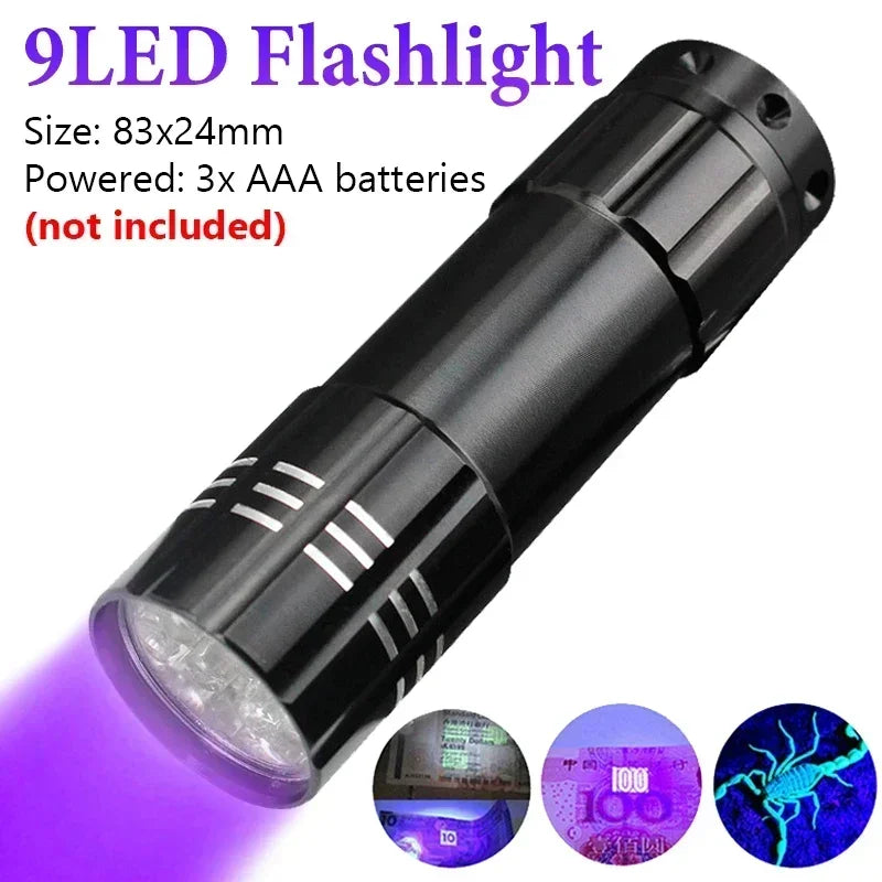 Professional Zoomable UV Flashlight – Pet Urine, Scorpion & Stain Detector Torch AE