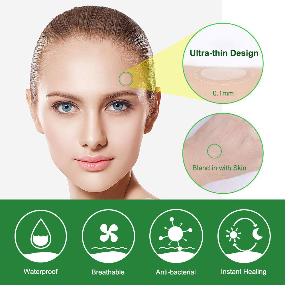 Colloidal Invisible Acne Patch – Hydrocolloid Pimple Patch for Fast Blemish Healing | Ultra-Thin, Day & Night Wear, 3 Sizes