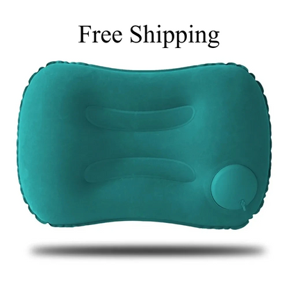 CloudRest Portable Inflatable Camping Pillow – Ultra-Soft Neck & Lumbar Support AE