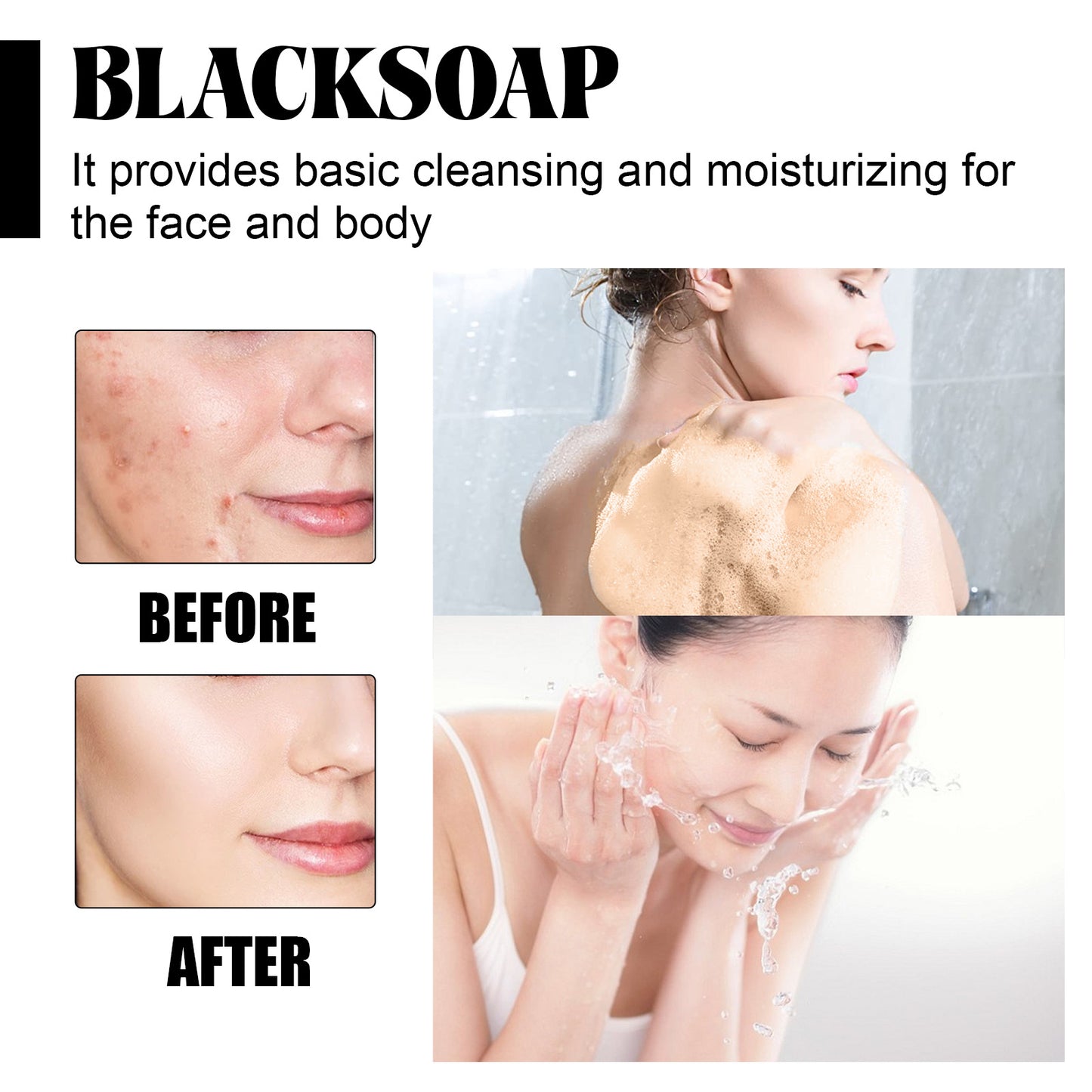 Shea Butter Black Soap Facial Cleanser