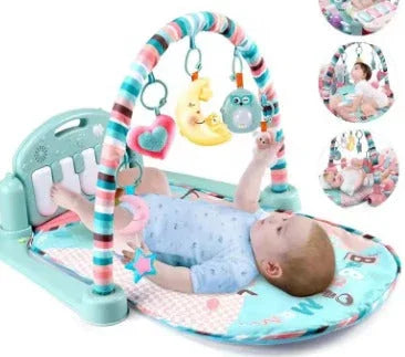 4-in-1 Baby Kick & Play Piano Gym Mat – Musical Activity Play Centre for Tummy Time, Sensory Development & Learning - Wahtrends
