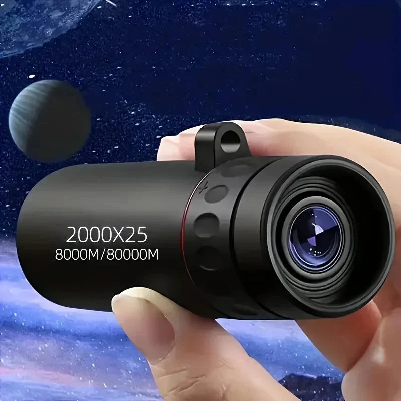 HD Monocular Telescope 2000x25 – Compact Pocket for Camping & Phone Photography AE
