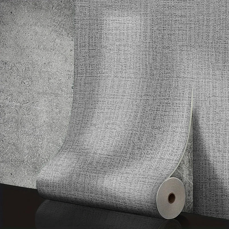 Linen 3D Foam Self-adhesive PVC Solid Color Thickened Waterproof Background Wall - Wahtrends