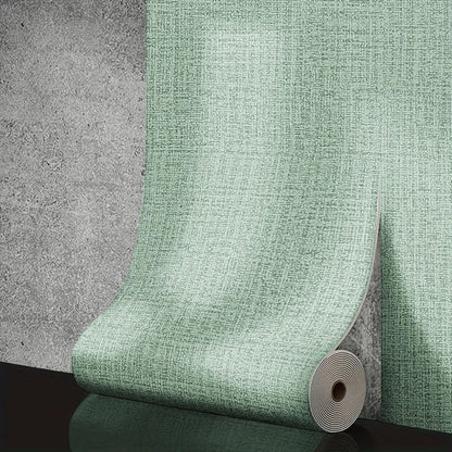 Linen 3D Foam Self-adhesive PVC Solid Color Thickened Waterproof Background Wall - Wahtrends