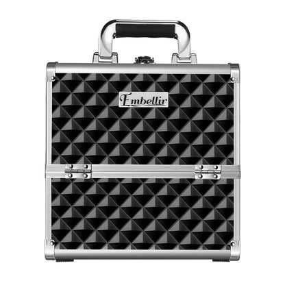 Embellir Makeup Case Beauty Organiser Bag Travel Large Cosmetic Storage Portable - Wahtrends