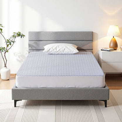 Giselle Cooling Mattress Protector Waterproof Deep Pocket Fitted Cover Single Wahtrends