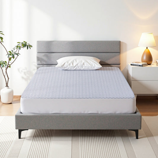 Giselle Cooling Mattress Protector Waterproof Deep Pocket Fitted Cover Single Wahtrends