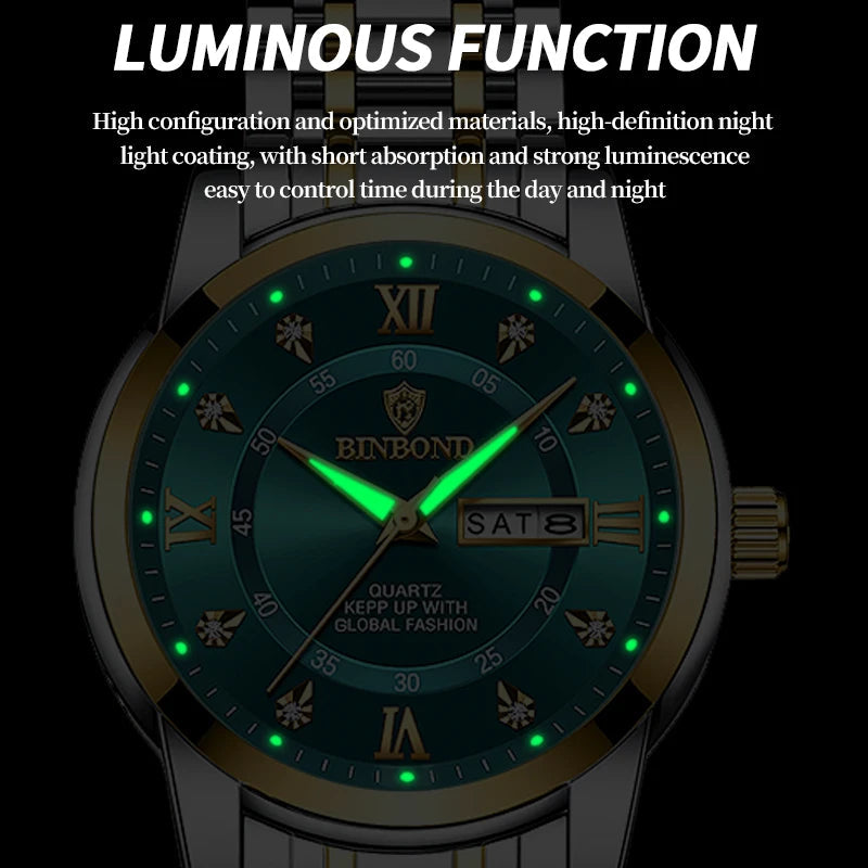 Brand Luxury Fashion Diver Watch Men 30ATM Waterproof Date Clock Sport Watches Mens Quartz Wristwatch Relogio Masculino AE