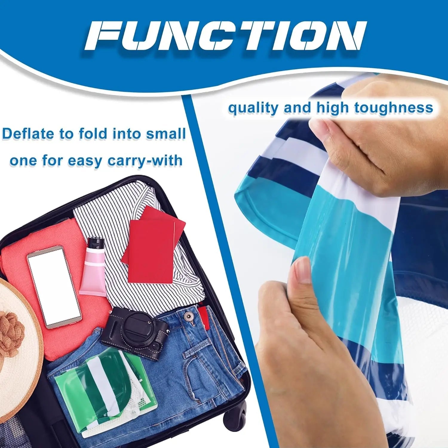 Premium Water Hammock Pool Float – Inflatable Mesh Lounger for everyone AE