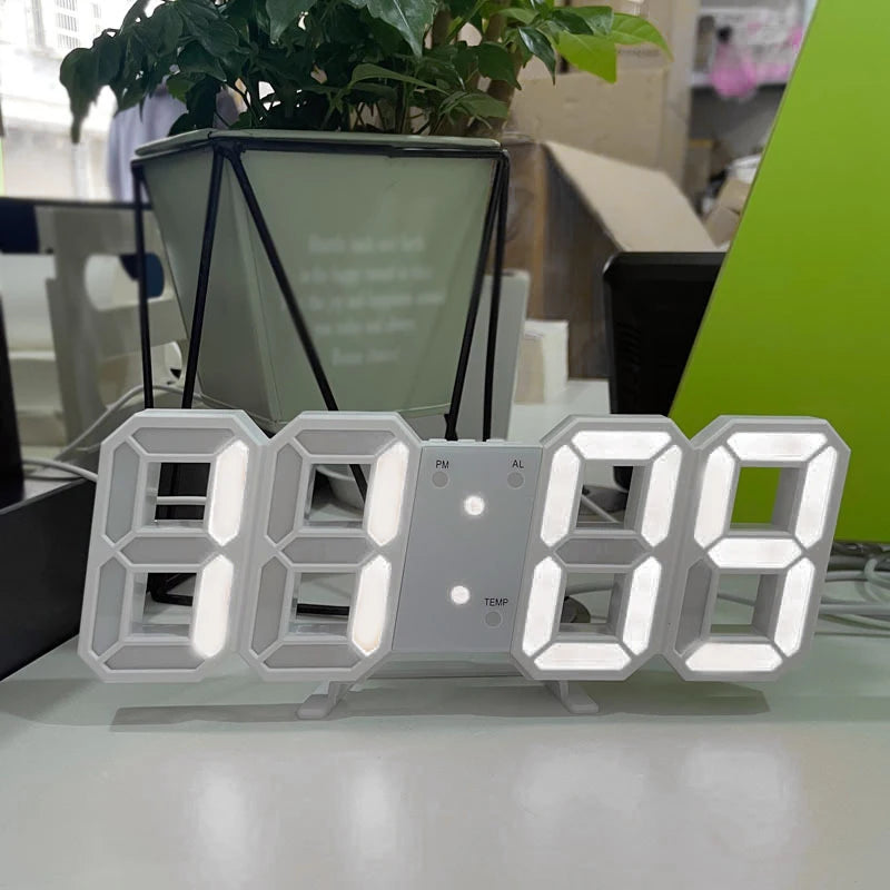LumiFloat 3D LED Digital Clock | Silent Minimalist Smart Display - Wahtrends