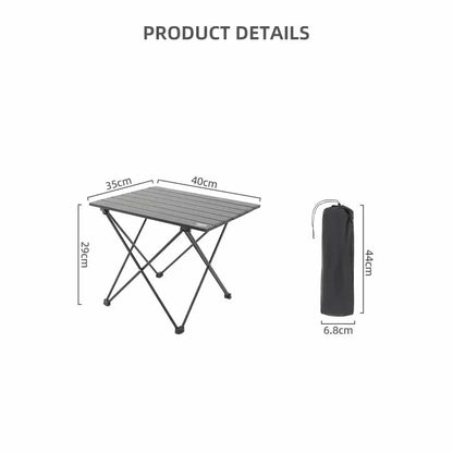 Ultra-Lightweight Portable Camping Folding Table | Aluminium BBQ Picnic Desk for Outdoor Adventures - Wahtrends