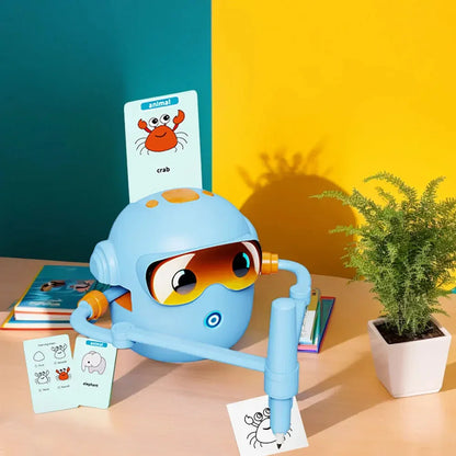 Interactive Educational Drawing Robot Preschool Learning Activities with 100 Cards Birthday Christmas Gifts for Boys Girls - Wahtrends