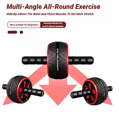 Upgraded Dual Ab Wheel Roller – Core Strength Trainer for Home Gym | Non-Slip Handles & Steel-Pipe Support - Wahtrends