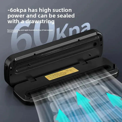 AeroSeal Pro Automatic Kitchen Vacuum Sealer – Dry & Moist Food Preservation System with Built-in Cutter | Smart One-Touch Food Saver Machine - Wahtrends