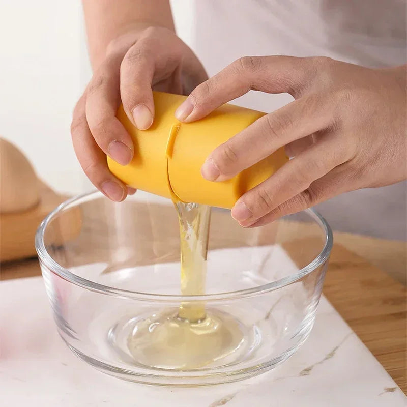 RapidCrush Egg Shell Opener – Mess-Free Handheld Egg Cracker & Separator Tool AE
