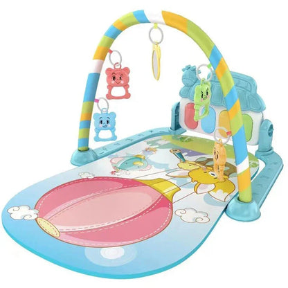 4-in-1 Baby Kick & Play Piano Gym Mat – Musical Activity Play Centre for Tummy Time, Sensory Development & Learning - Wahtrends