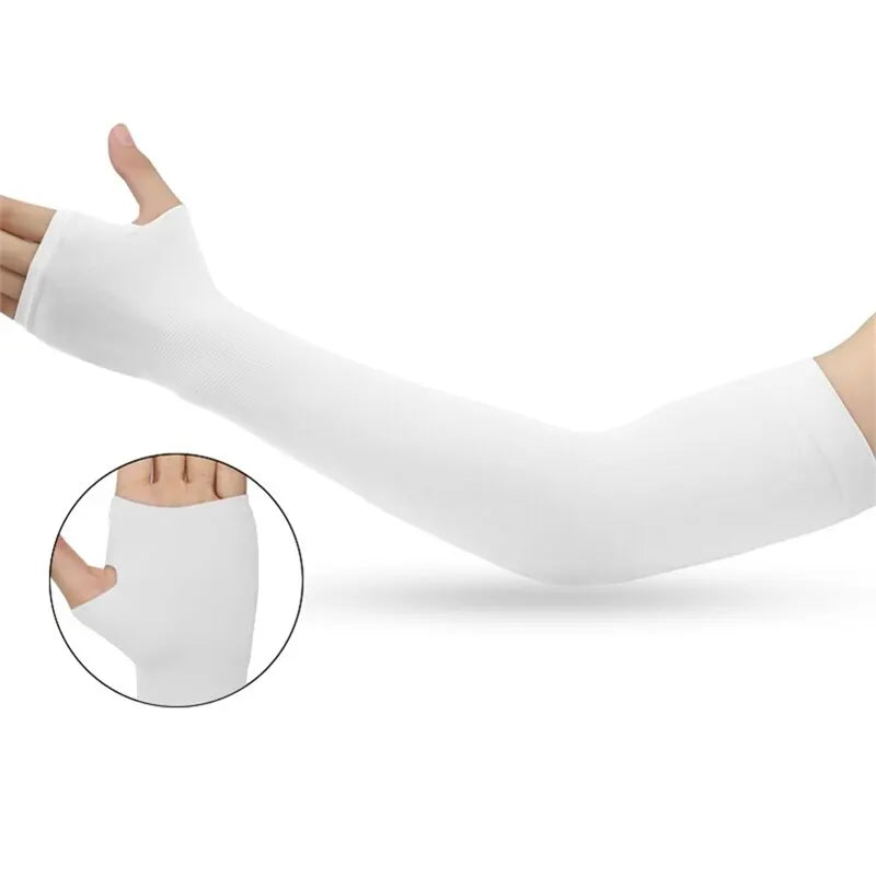Australian UV Shield Cooling Hand Sleeve – UPF 50+ Ice Silk Sun Protection Pair AE