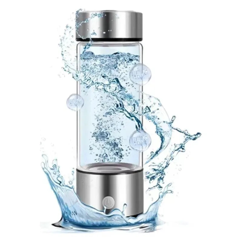 Hydrogen Water Bottle – Portable Titanium Generator & Antioxidant Glass Cup AE