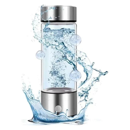 Hydrogen Water Bottle – Portable Titanium Generator & Antioxidant Glass Cup AE