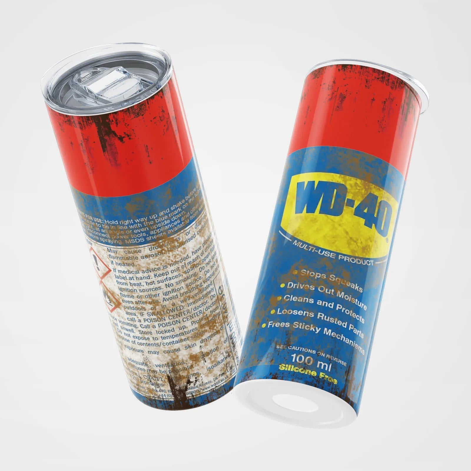 20oz WD40 Mechanic Oil Tumbler – Insulated Stainless Steel Workshop Mug AE