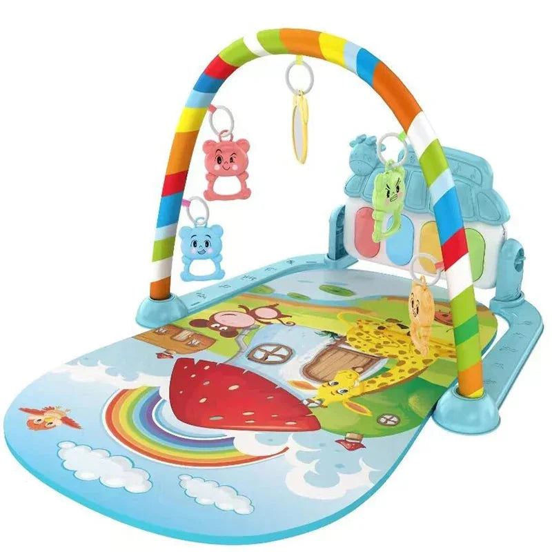 4-in-1 Baby Kick & Play Piano Gym Mat – Musical Activity Play Centre for Tummy Time, Sensory Development & Learning - Wahtrends
