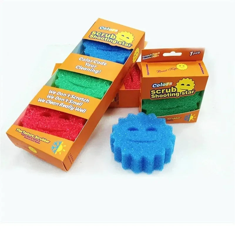 Non-Scratch Wire Scouring Dish Cloth | Reusable & Odor-Resistant Bathroom Cleaning Household Tools - Wahtrends