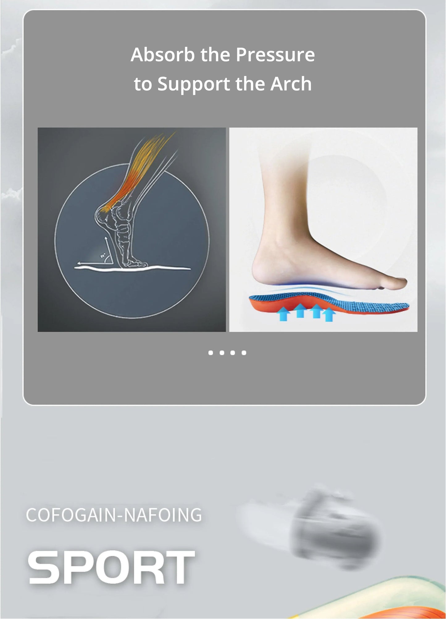 CloudStep 4D Orthopedic Insoles—Shock Absorption Arch Support for Work & Sport - Wahtrends