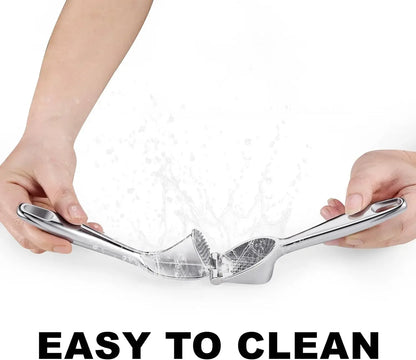Heavy-Duty Stainless Steel Garlic Press with Cleaning Brush – Professional Grade Mincer - Wahtrends