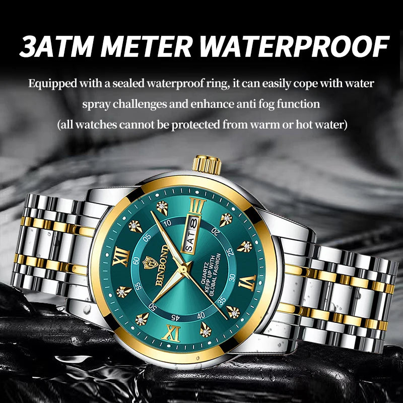 Brand Luxury Fashion Diver Watch Men 30ATM Waterproof Date Clock Sport Watches Mens Quartz Wristwatch Relogio Masculino AE