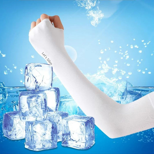 Australian UV Shield Cooling Hand Sleeve – UPF 50+ Ice Silk Sun Protection Pair AE