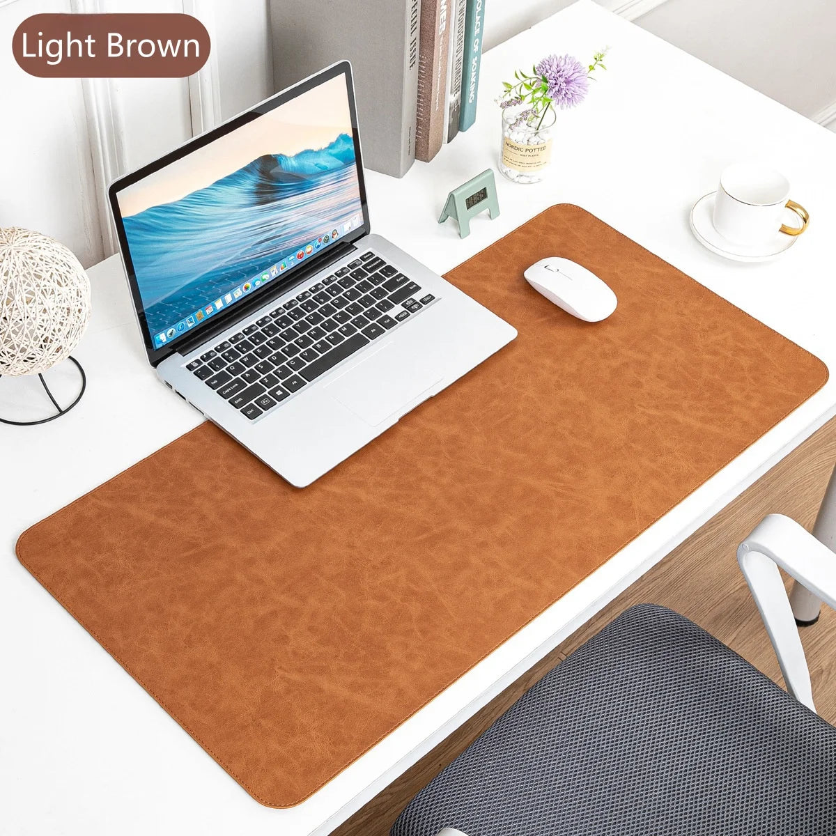 BMAD Premium Vegan Leather Desk Mat – Waterproof & Anti-Slip Desktop Protector - Wahtrends