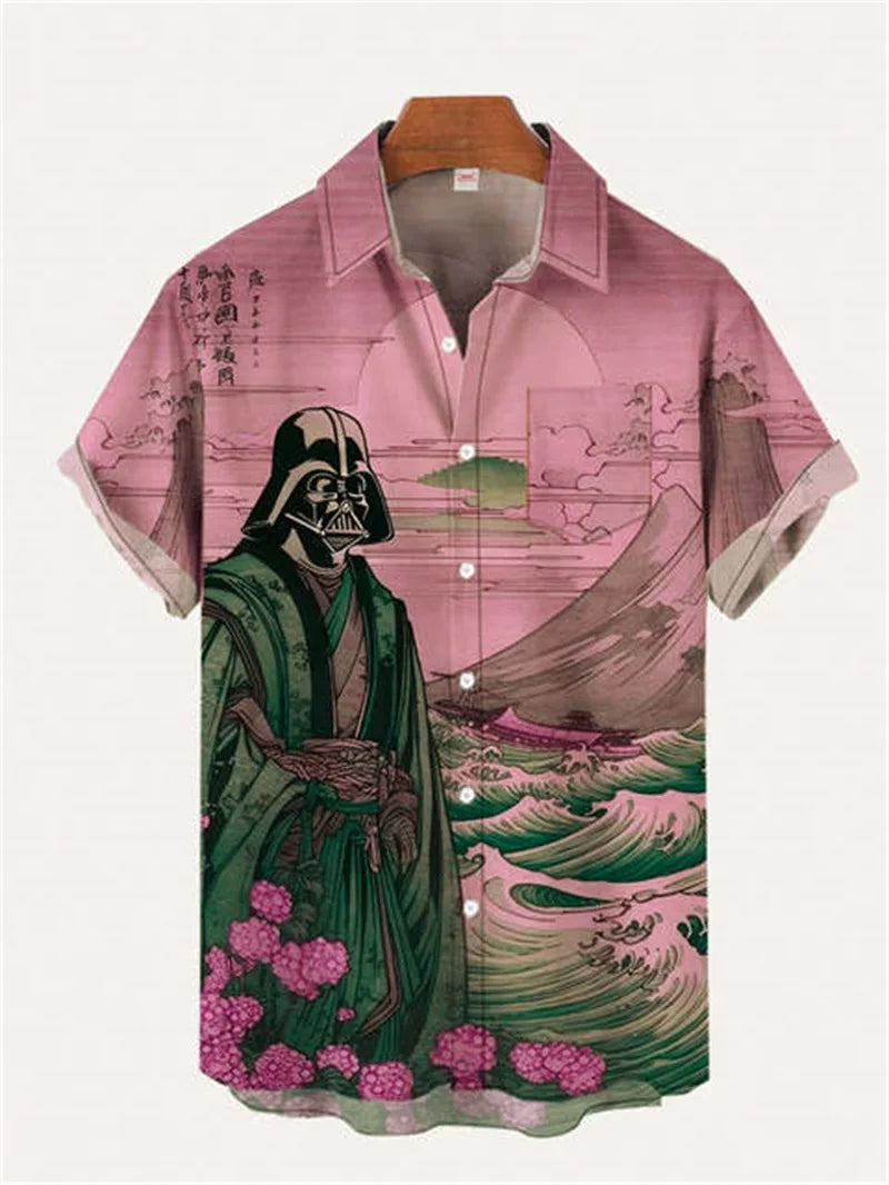 Vintage Japan Harajuku Samurai Edition – The Ultimate Beach Shirt for Men AE
