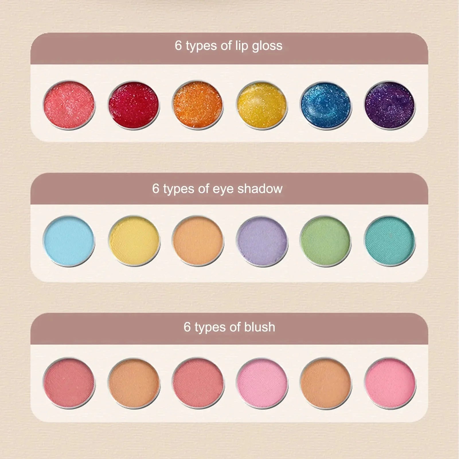 CHUYUN Washable Kids Makeup Kit – Non-Toxic Princess Play Set in Pink Suitcase - Wahtrends