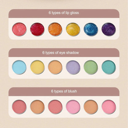 CHUYUN Washable Kids Makeup Kit – Non-Toxic Princess Play Set in Pink Suitcase - Wahtrends