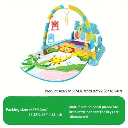 4-in-1 Baby Kick & Play Piano Gym Mat – Musical Activity Play Centre for Tummy Time, Sensory Development & Learning - Wahtrends