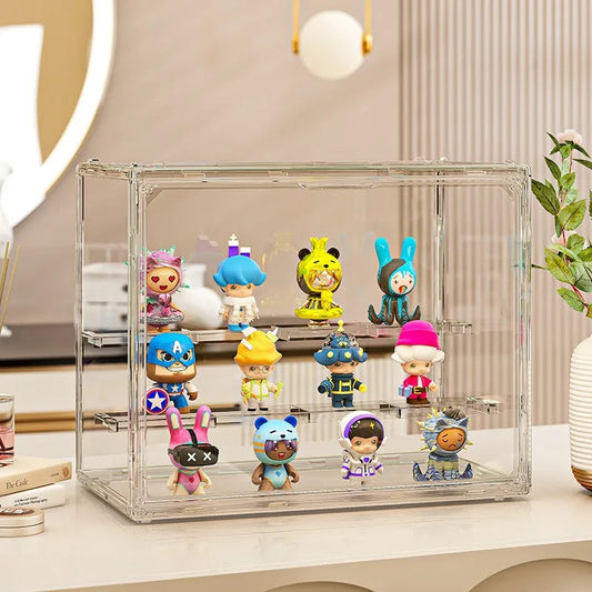 Premium Acrylic Display Case – Dustproof Organiser for Figures & Blind Boxes AE