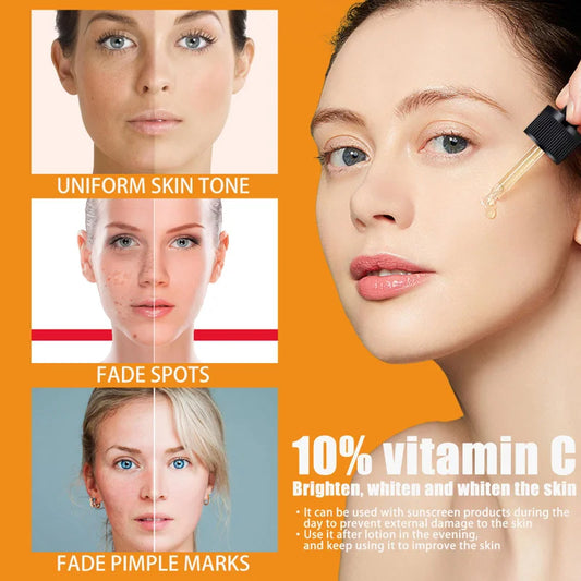 Vitamin C Face Serum With Hyaluronic Acid for Dark Spots, Brightening & Even Skin Tone – Korean Inspired Skincare