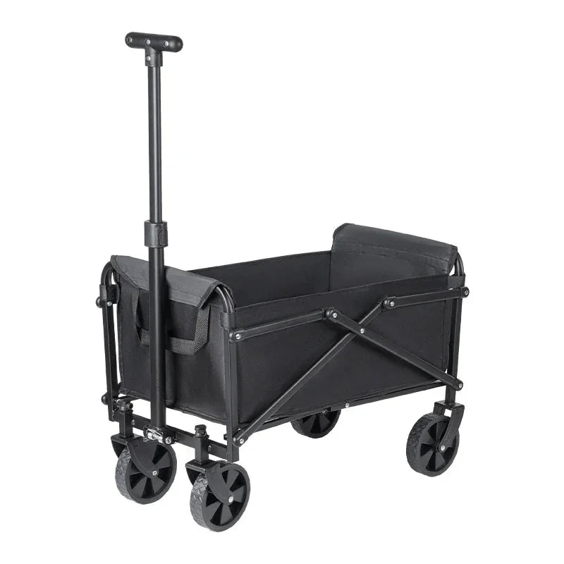 Heavy-Duty Foldable Camping Cart | Portable Picnic Utility Wagon with All-Terrain Wheels | Beach & Outdoor Trolley - Wahtrends