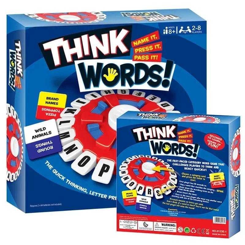 Think Word Duel—Bilingual Letter Pressing Puzzle & Fast-Paced Family Board Game AE