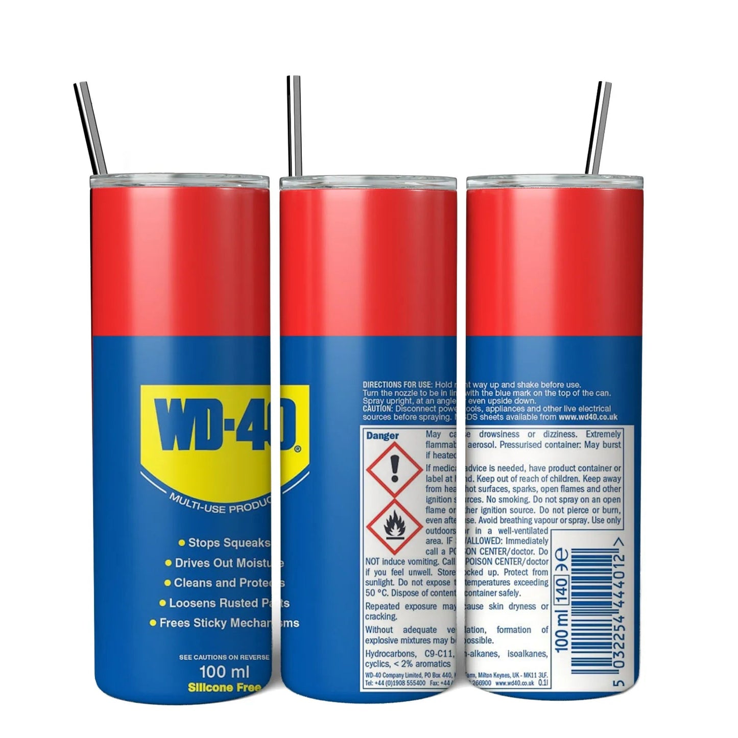 20oz WD40 Mechanic Oil Tumbler – Insulated Stainless Steel Workshop Mug AE