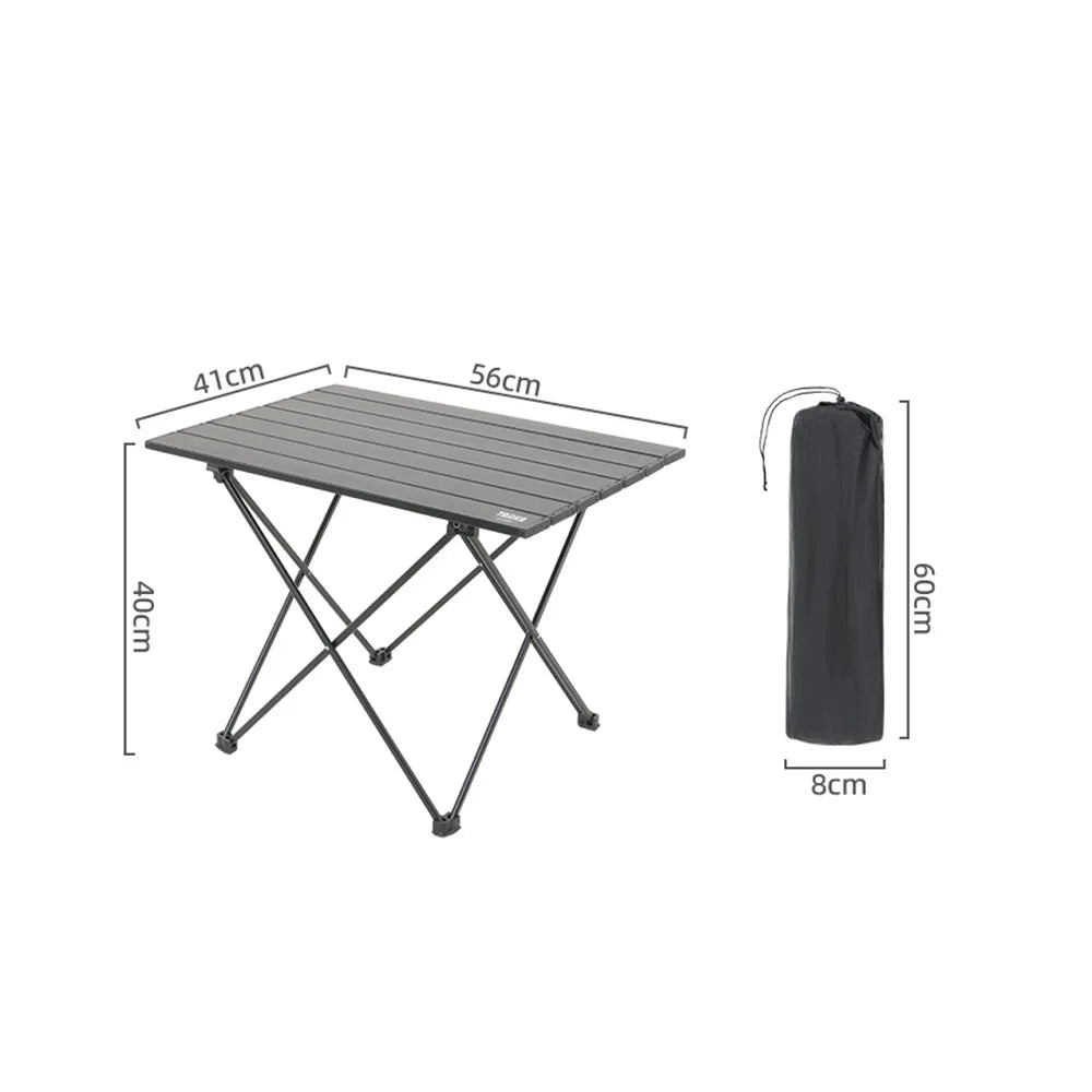 Ultra-Lightweight Portable Camping Folding Table | Aluminium BBQ Picnic Desk for Outdoor Adventures - Wahtrends