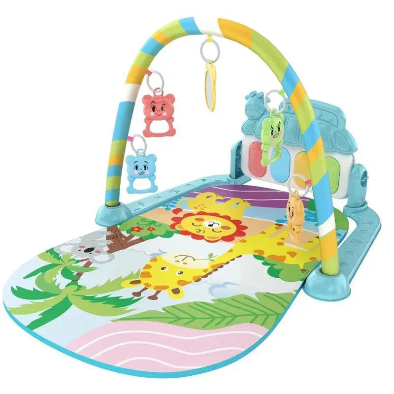 4-in-1 Baby Kick & Play Piano Gym Mat – Musical Activity Play Centre for Tummy Time, Sensory Development & Learning - Wahtrends